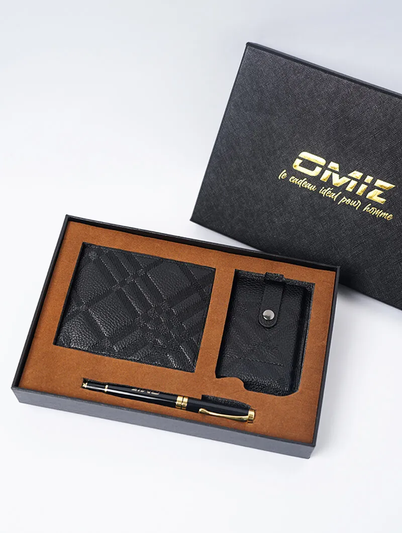 Coffret Cadeau Portefeuille et Stylo+ Portecarte